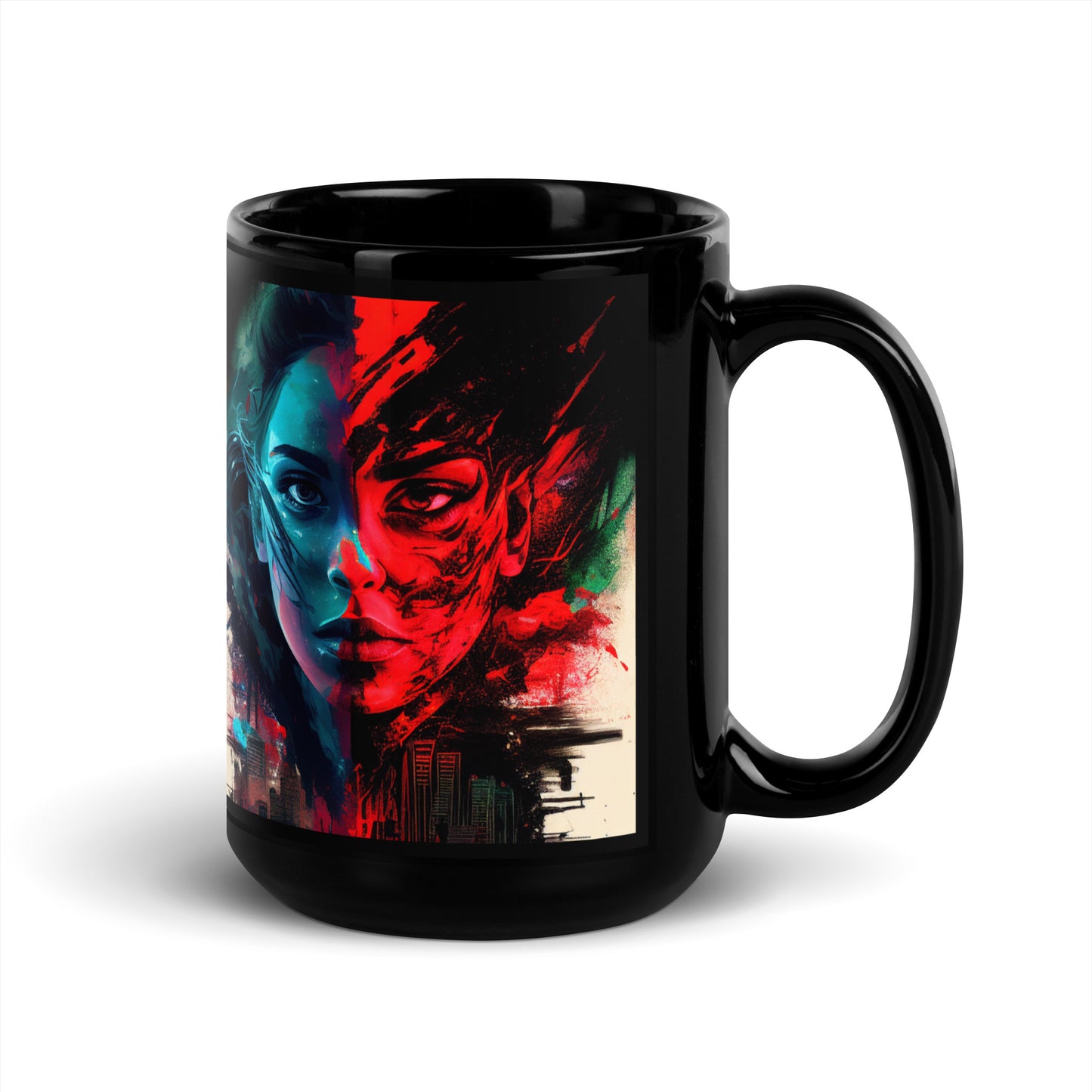 Modern Horror Cyber City Girl - Mug