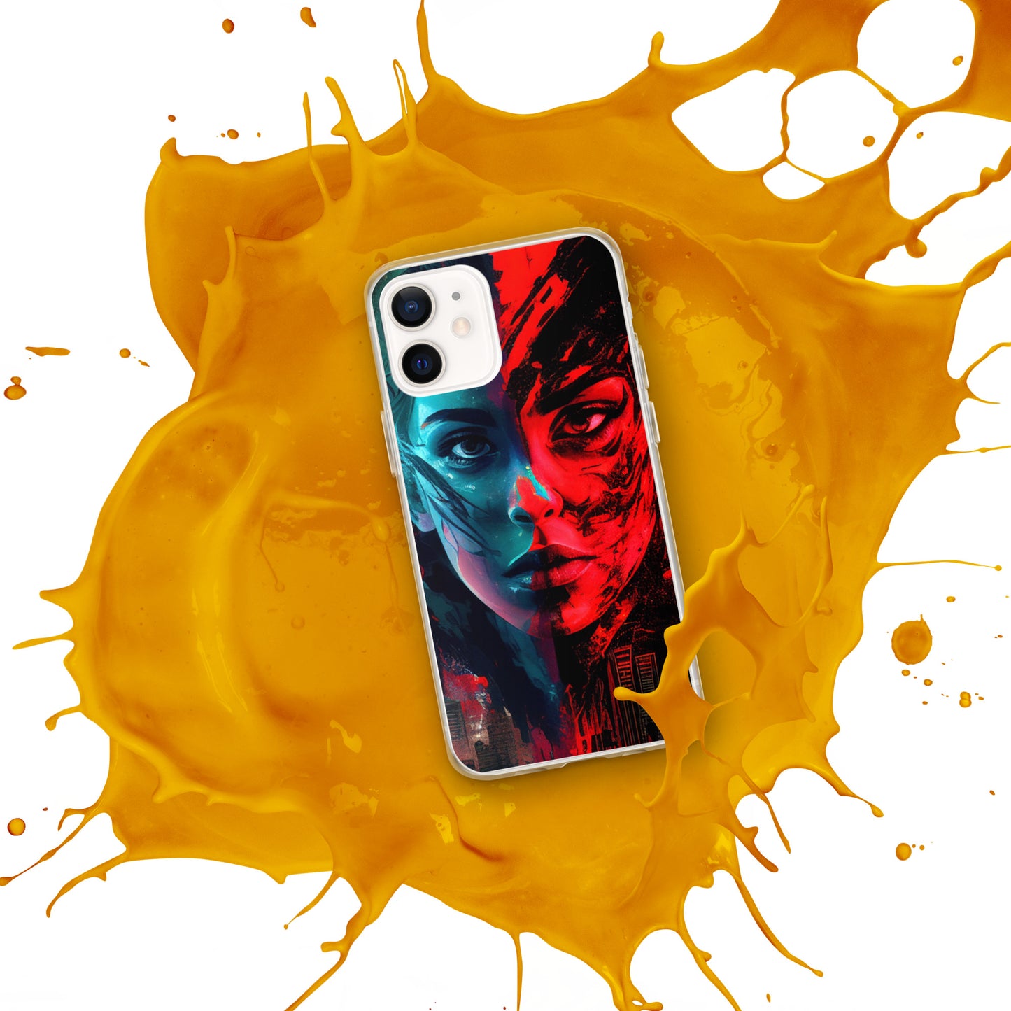 Modern Horror Cyber City Girl - Clear Case for iPhone®