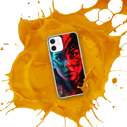 Modern Horror Cyber City Girl - Clear Case for iPhone®