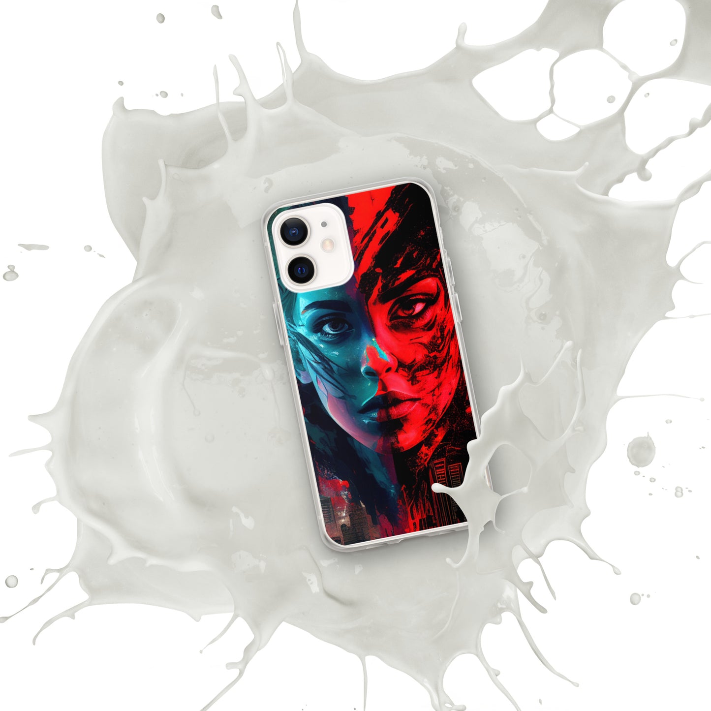 Modern Horror Cyber City Girl - Clear Case for iPhone®