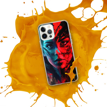 Modern Horror Cyber City Girl - Clear Case for iPhone®