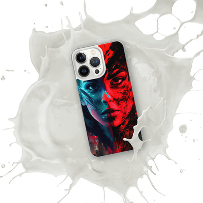 Modern Horror Cyber City Girl - Clear Case for iPhone®