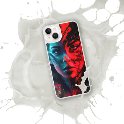 Modern Horror Cyber City Girl - Clear Case for iPhone®