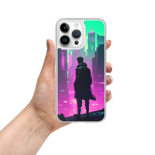 Cyberpunk Cityscape - Clear Case for iPhone®