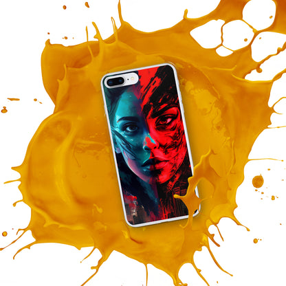 Modern Horror Cyber City Girl - Clear Case for iPhone®