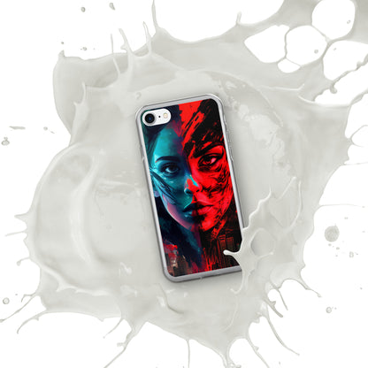 Modern Horror Cyber City Girl - Clear Case for iPhone®