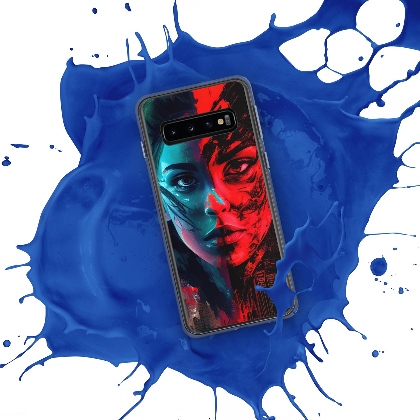 Modern Horror Cyber City Girl - Clear Case for Samsung®