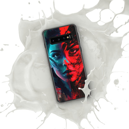 Modern Horror Cyber City Girl - Clear Case for Samsung®