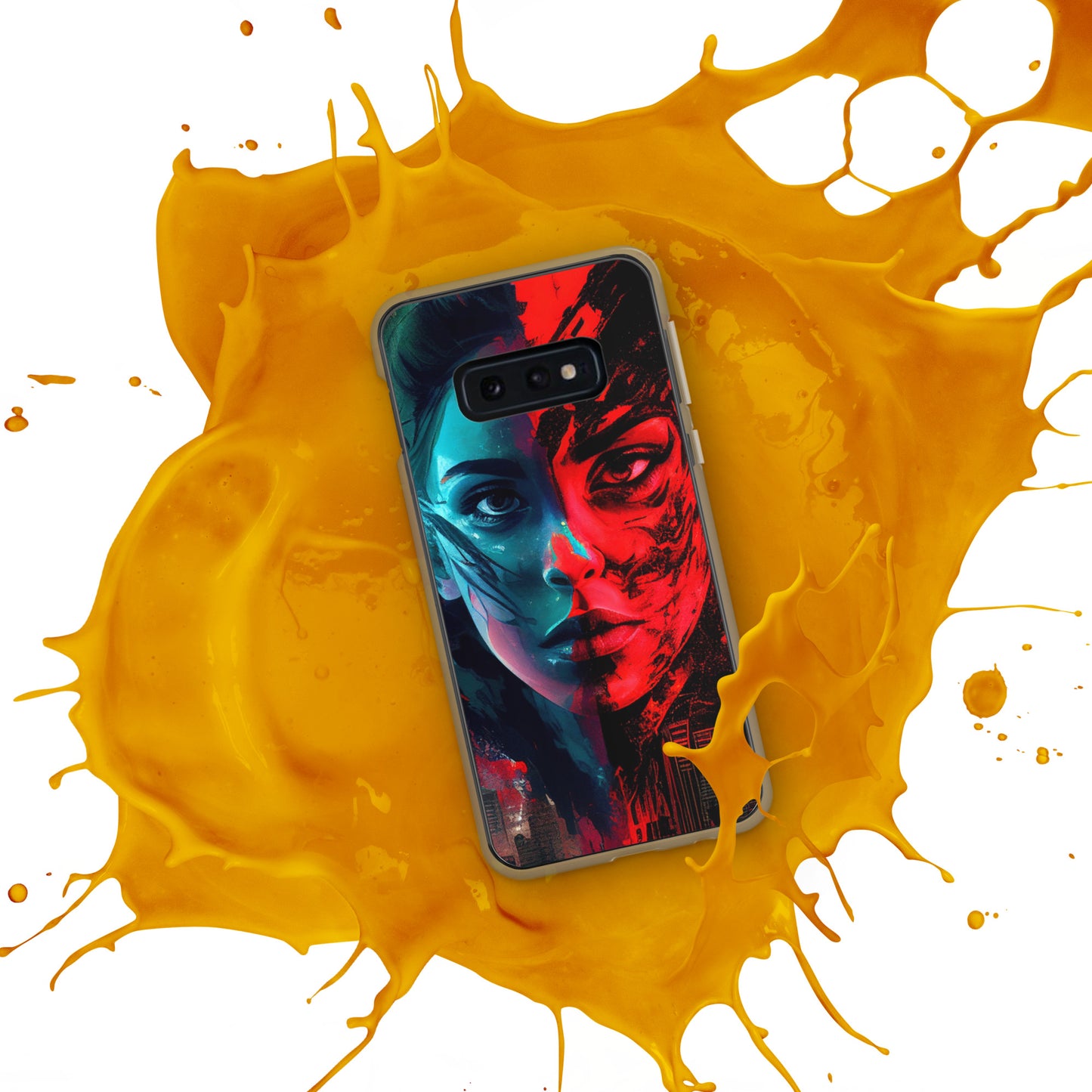 Modern Horror Cyber City Girl - Clear Case for Samsung®