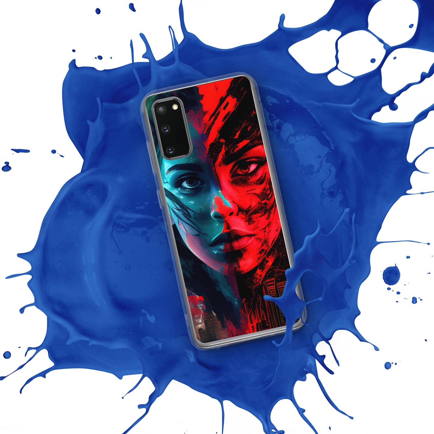 Modern Horror Cyber City Girl - Clear Case for Samsung®