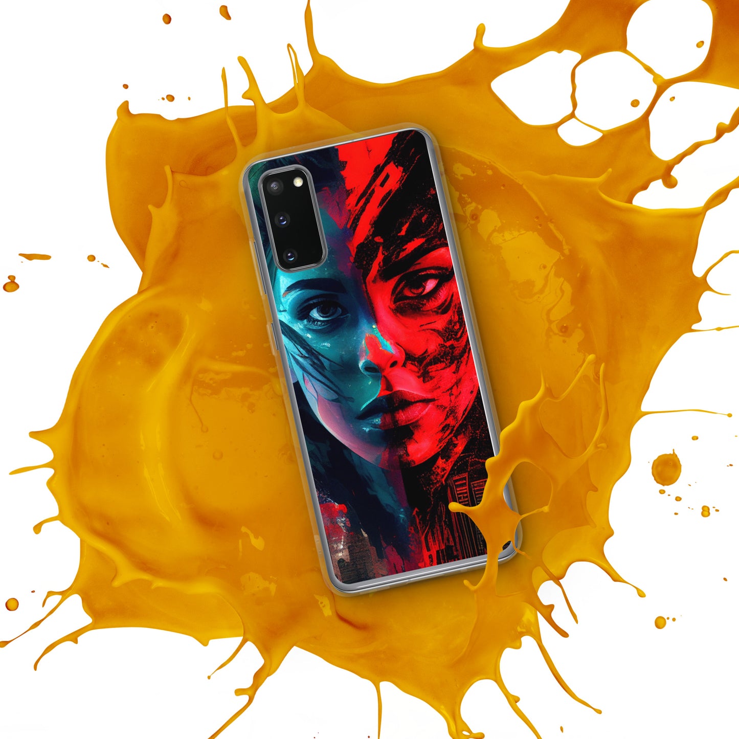 Modern Horror Cyber City Girl - Clear Case for Samsung®