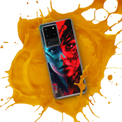 Modern Horror Cyber City Girl - Clear Case for Samsung®