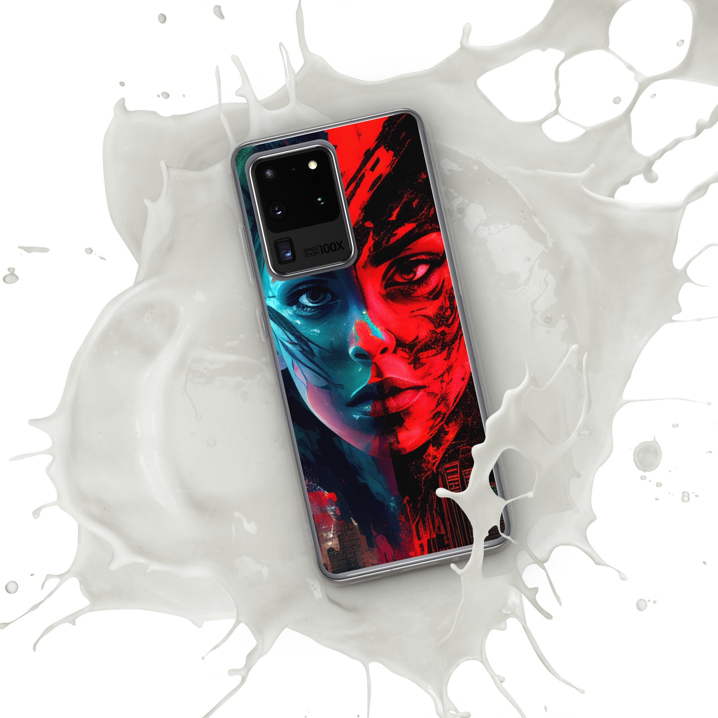 Modern Horror Cyber City Girl - Clear Case for Samsung®