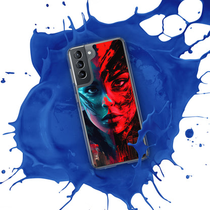 Modern Horror Cyber City Girl - Clear Case for Samsung®