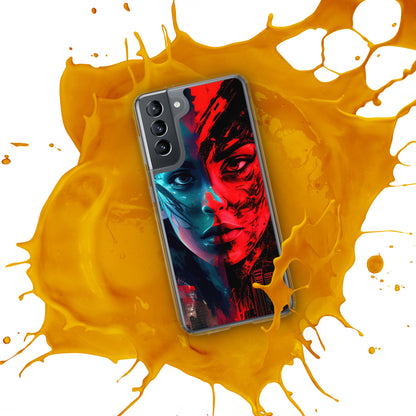 Modern Horror Cyber City Girl - Clear Case for Samsung®