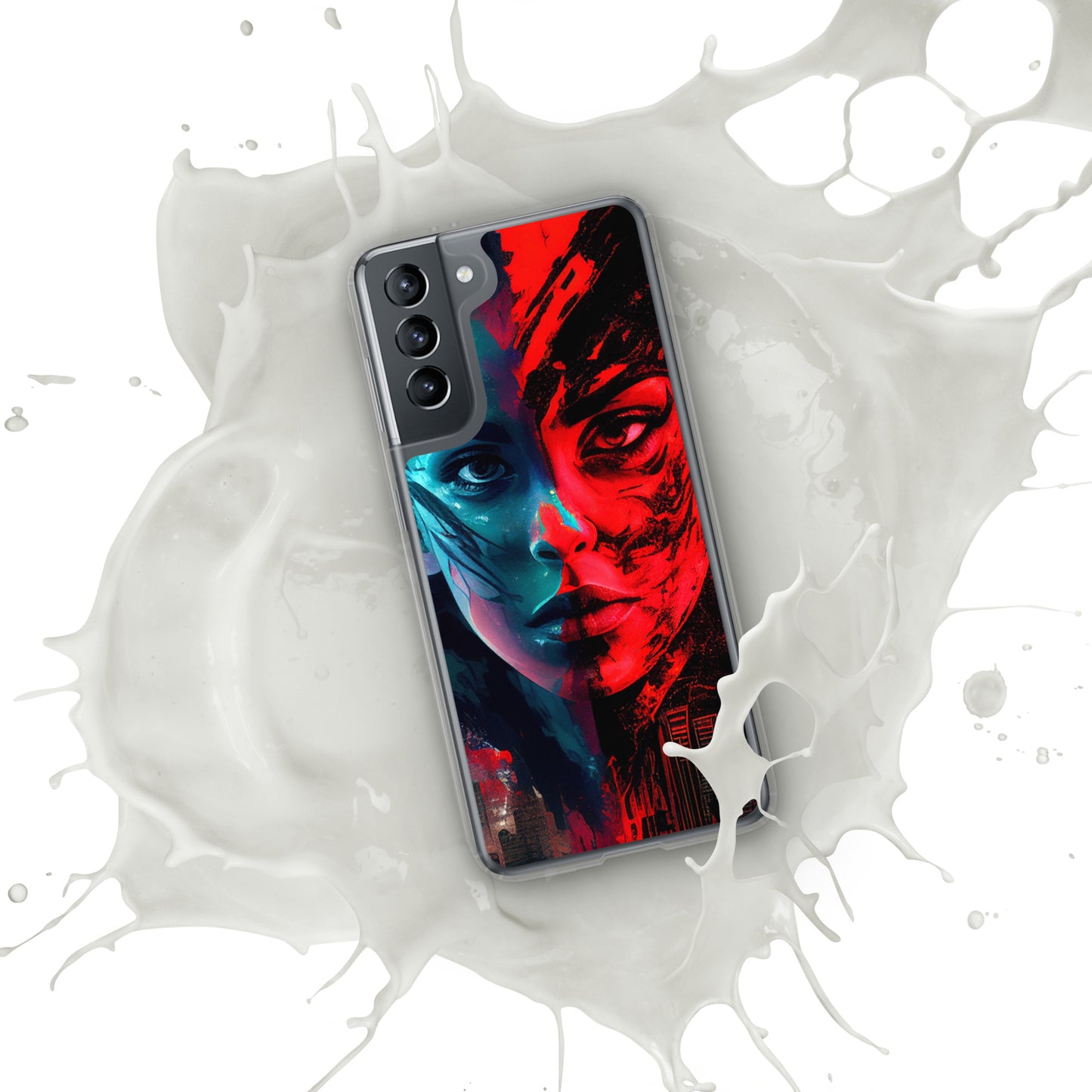 Modern Horror Cyber City Girl - Clear Case for Samsung®