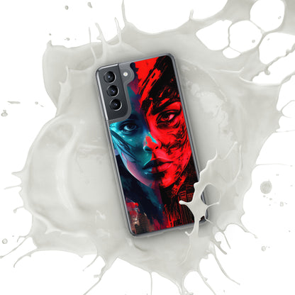 Modern Horror Cyber City Girl - Clear Case for Samsung®