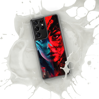 Modern Horror Cyber City Girl - Clear Case for Samsung®