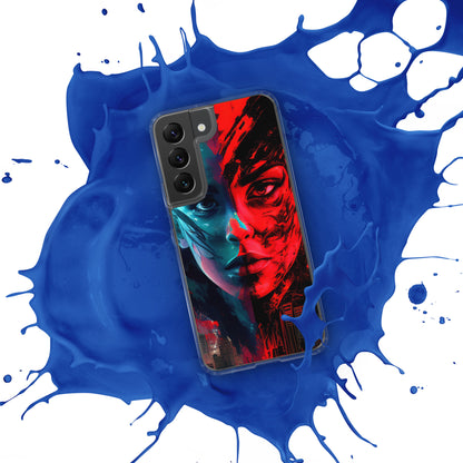 Modern Horror Cyber City Girl - Clear Case for Samsung®