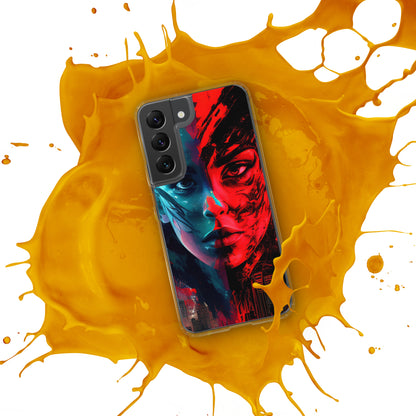 Modern Horror Cyber City Girl - Clear Case for Samsung®