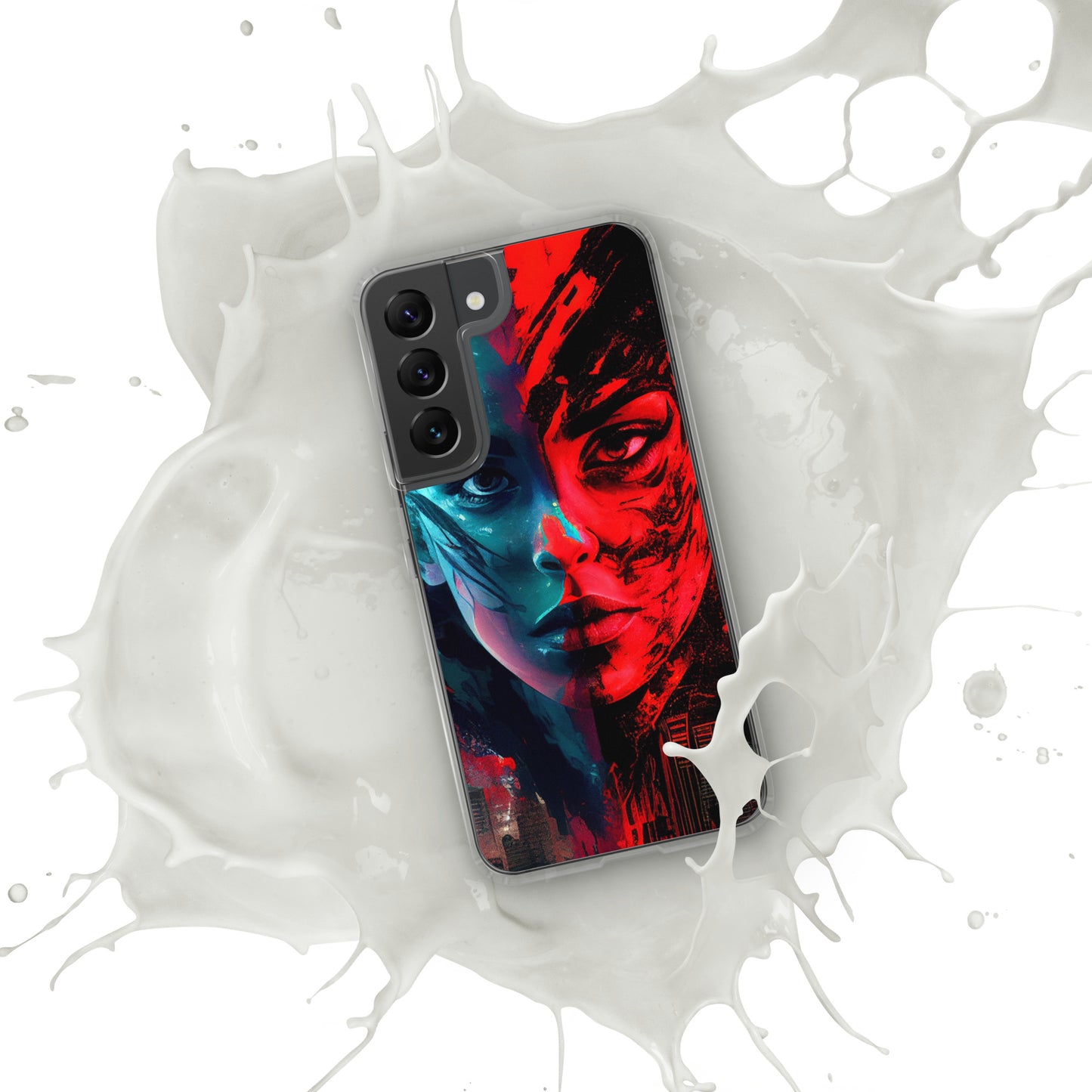 Modern Horror Cyber City Girl - Clear Case for Samsung®