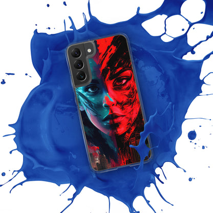 Modern Horror Cyber City Girl - Clear Case for Samsung®