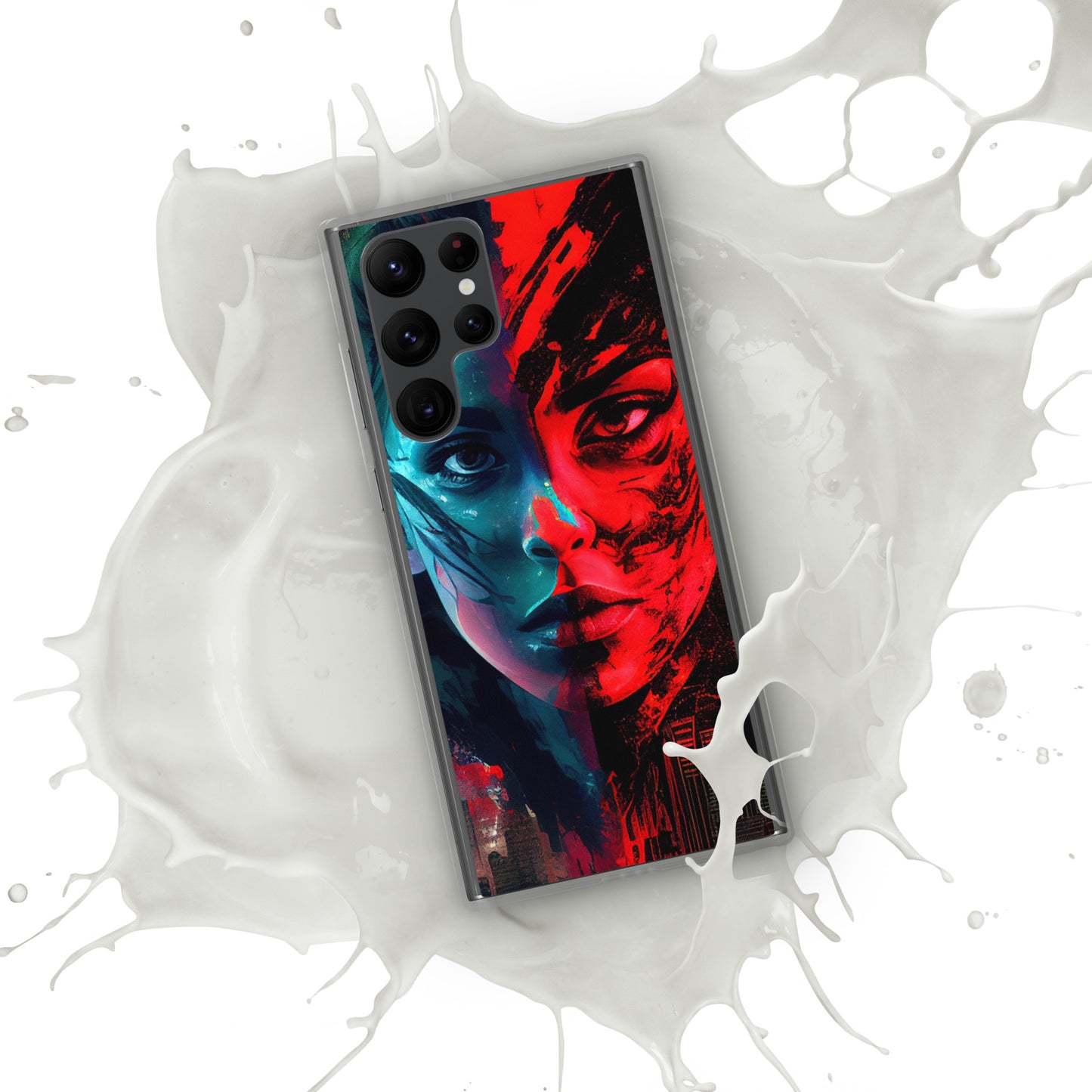 Modern Horror Cyber City Girl - Clear Case for Samsung®