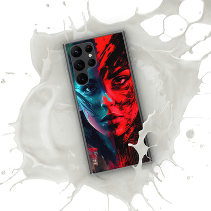 Modern Horror Cyber City Girl - Clear Case for Samsung®