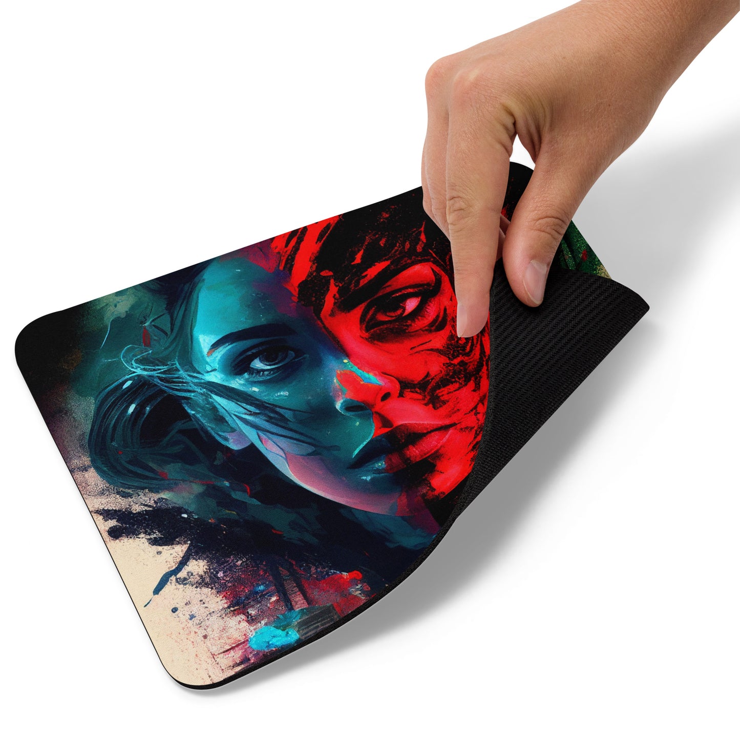 Modern Horror Cyber City Girl - Mouse Pad