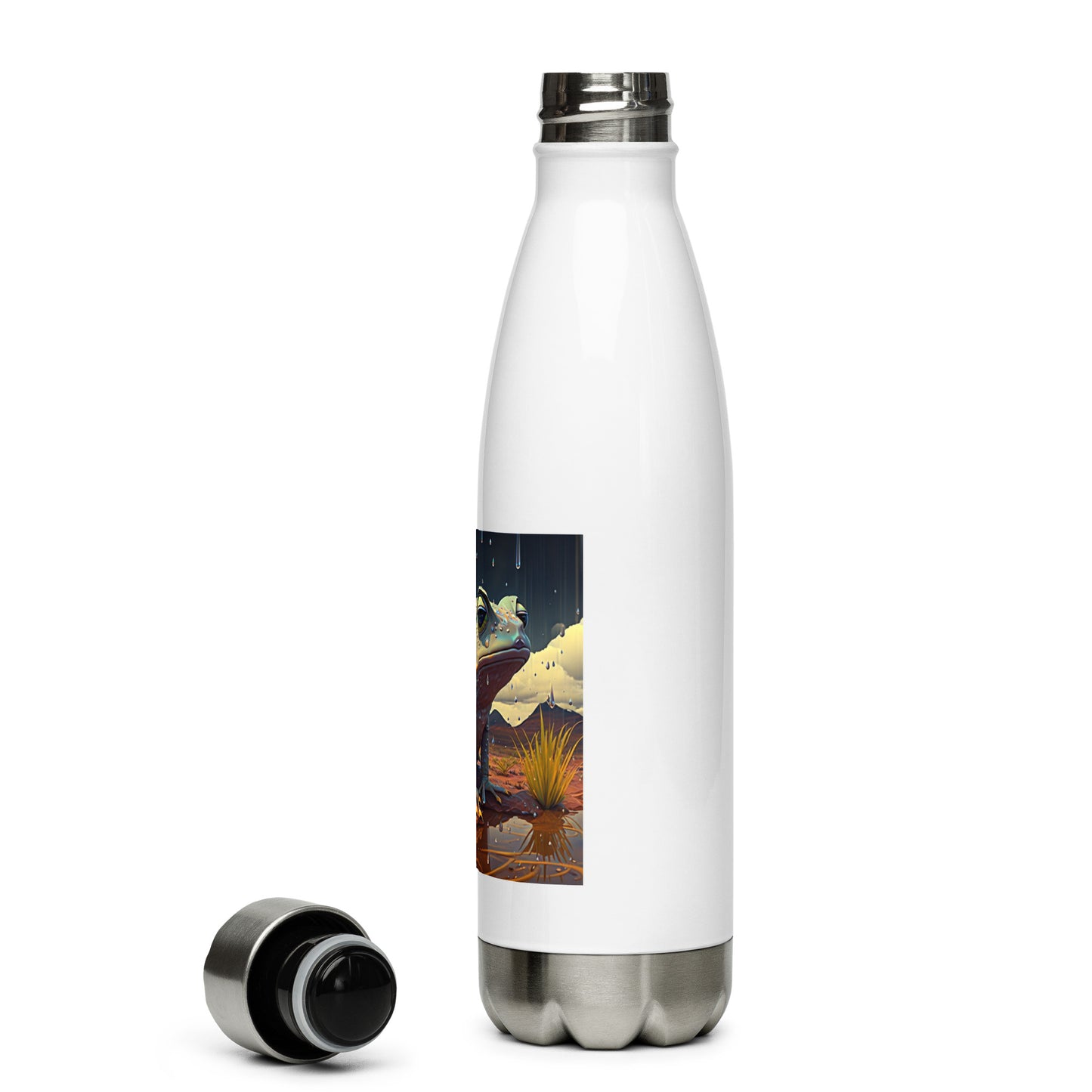 Abstract Desert Rain Frog - Stainless Steel Water Bottle