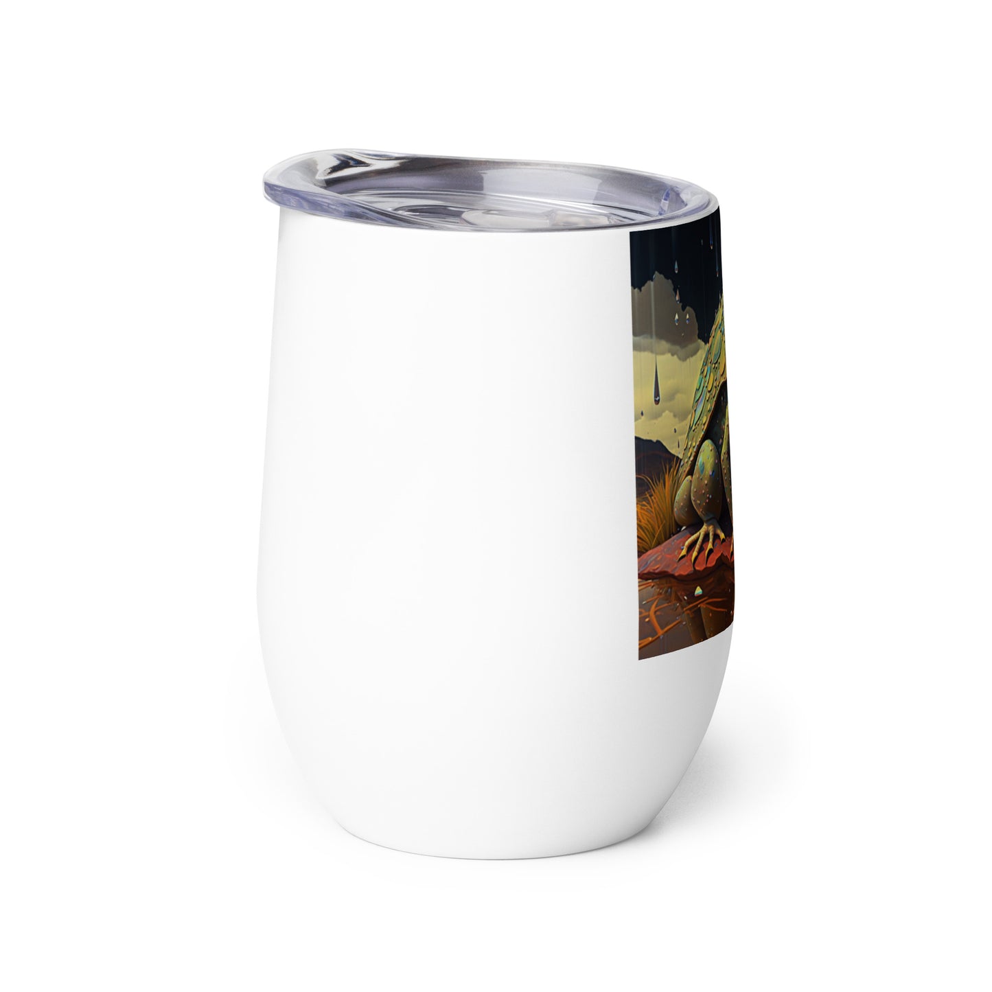 Abstract Desert Rain Frog - Wine Tumbler